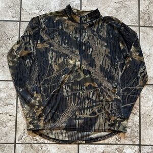 LLBean 3/4 Zip Camo Shirt